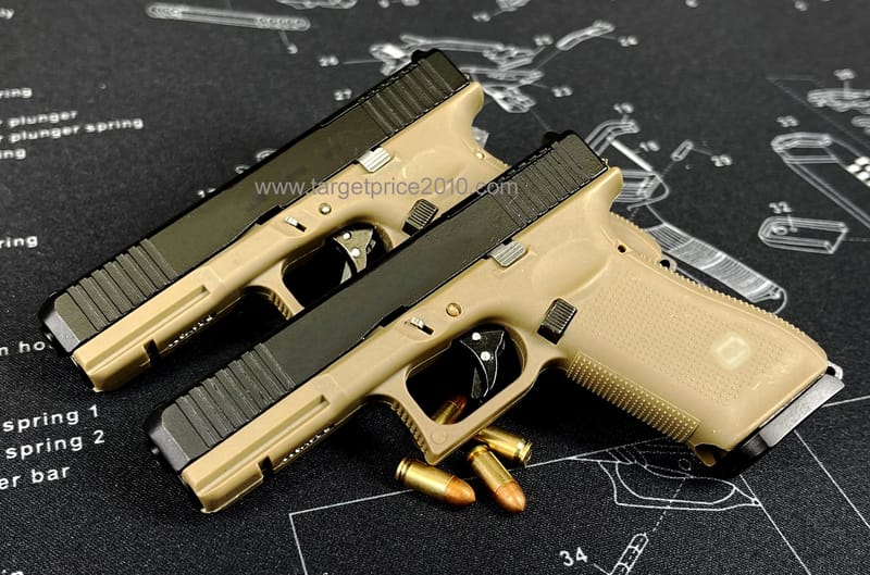 MINIATURE 1:2 Scale 17 GEN5 In Tan With 2 Tone CNC Bullets...