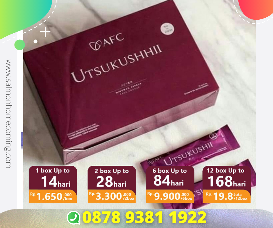 Berapa Harga Utsukushii 1box Isi 28 Saset, WA 0878 9381 1922