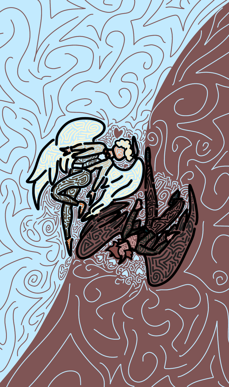 Digital Art of Good Omens 