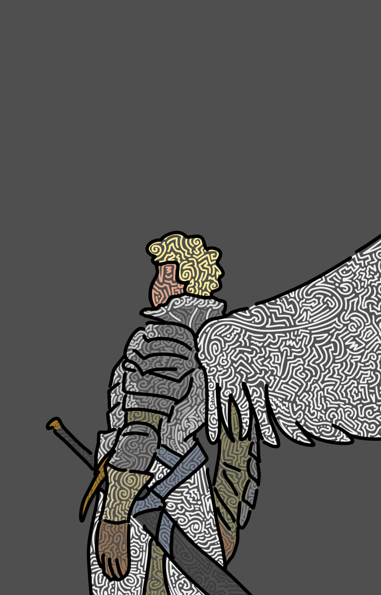Digital Art of Good Omens 