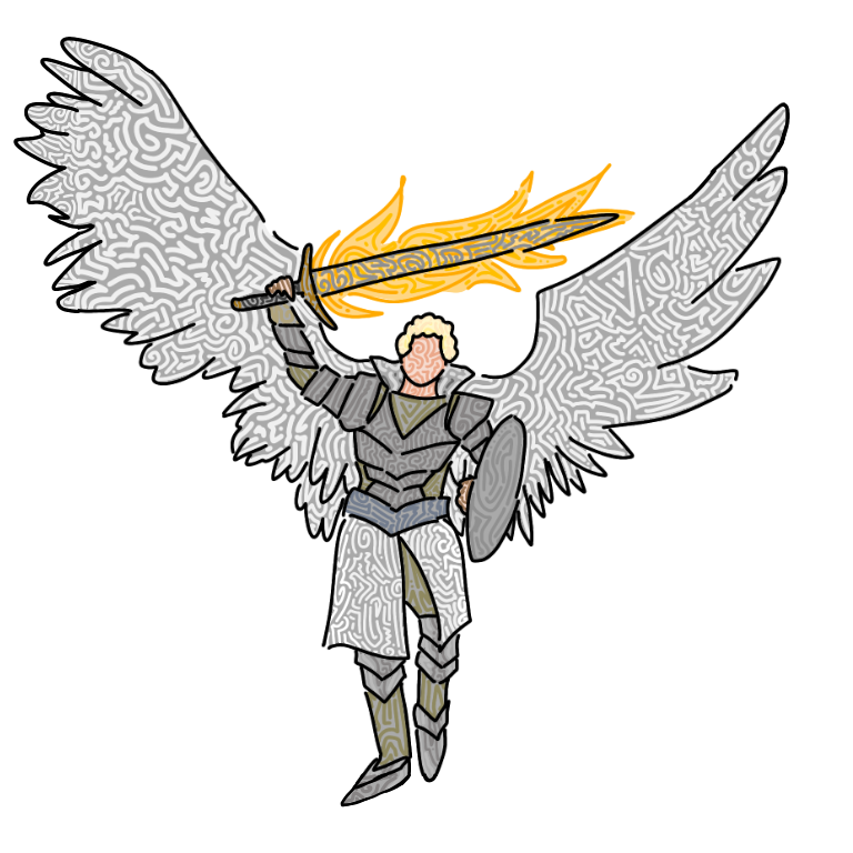 Digital Art of Good Omens 