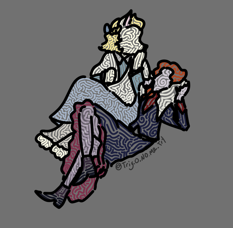 Digital Art of Good Omens 