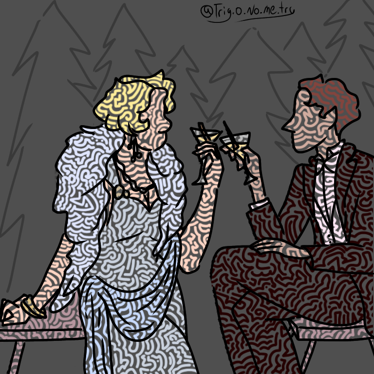Digital Art of Good Omens 