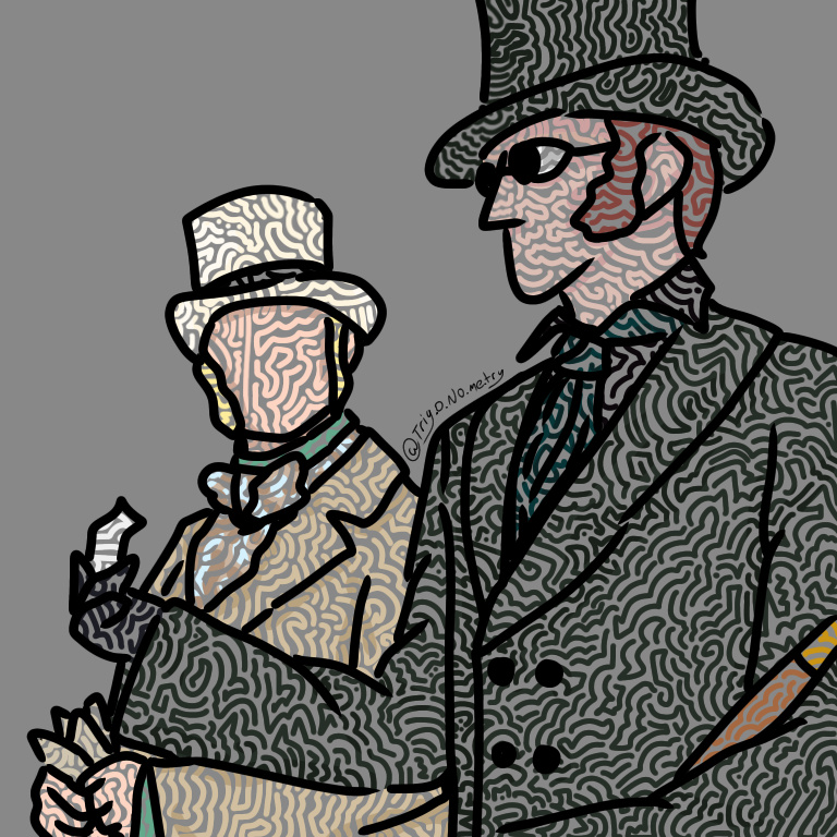 Digital Art of Good Omens 