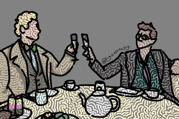 Digital Art of Good Omens 