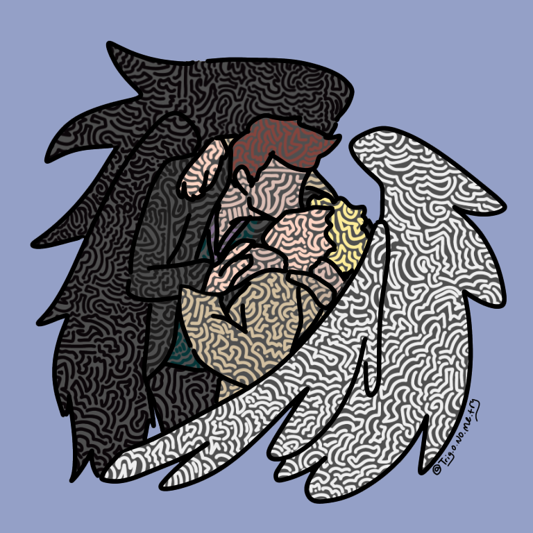 Digital Art of Good Omens 