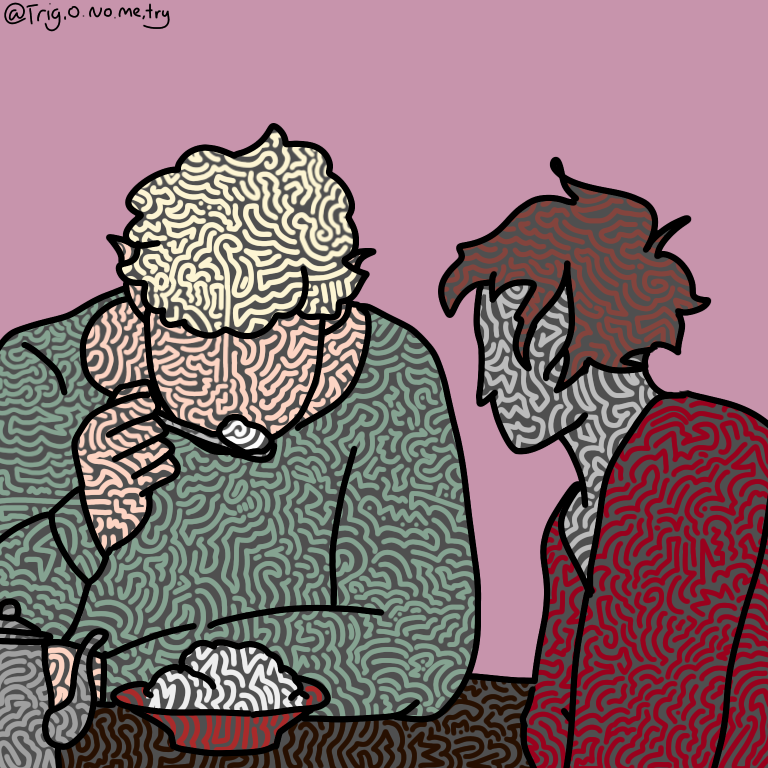 Digital Art of Good Omens 