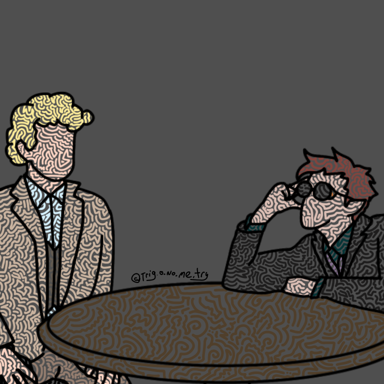 Digital Art of Good Omens 