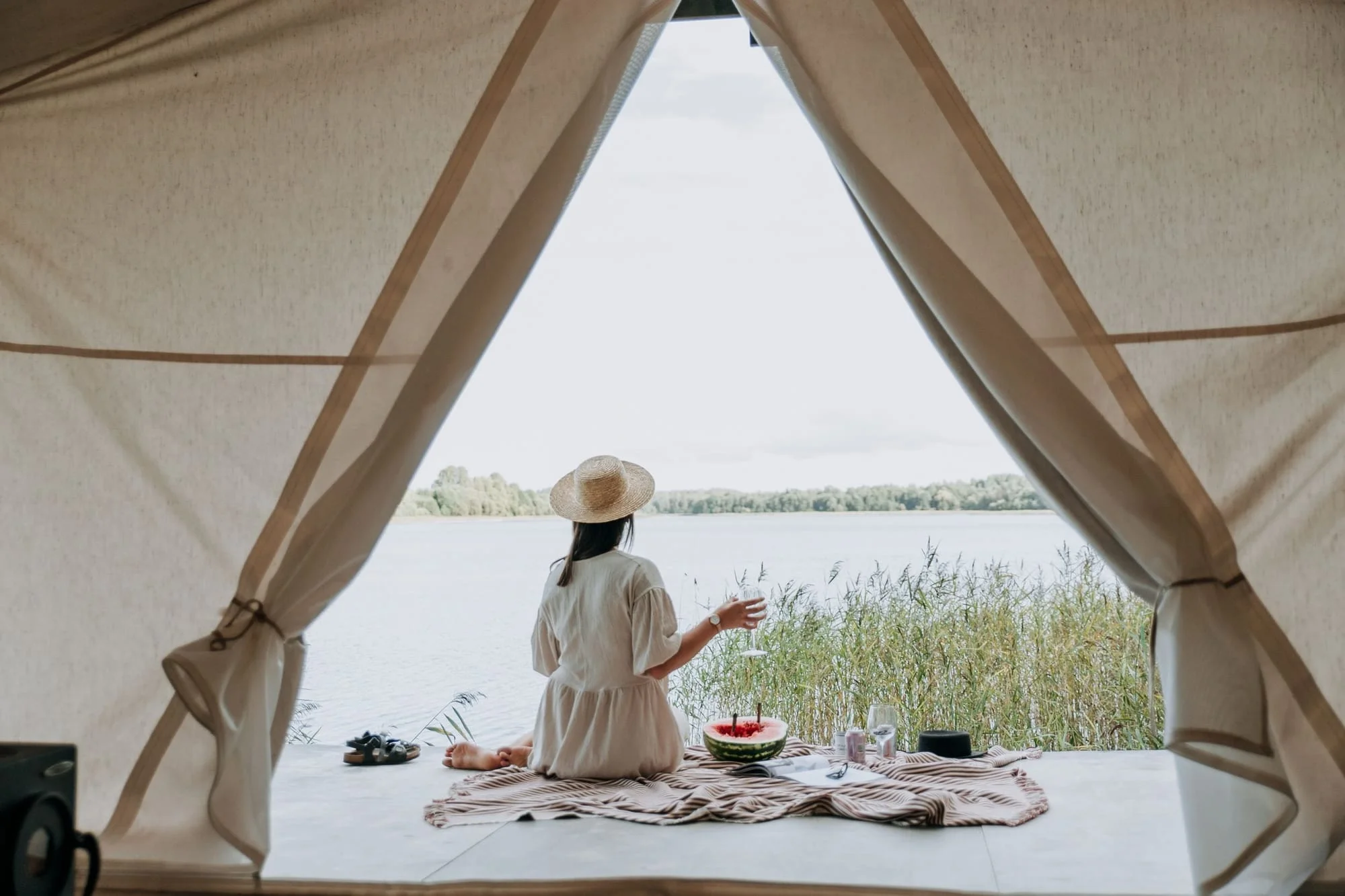 Glamping a dos aguas