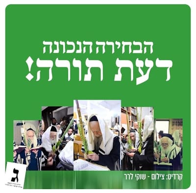 ובכן צדיקים יראו וישמחו וישרים יעלזו סרטון ג' ובו נראה רביה"ק שר התורה הולך לתפילת כל נדרי בבית מדרשו