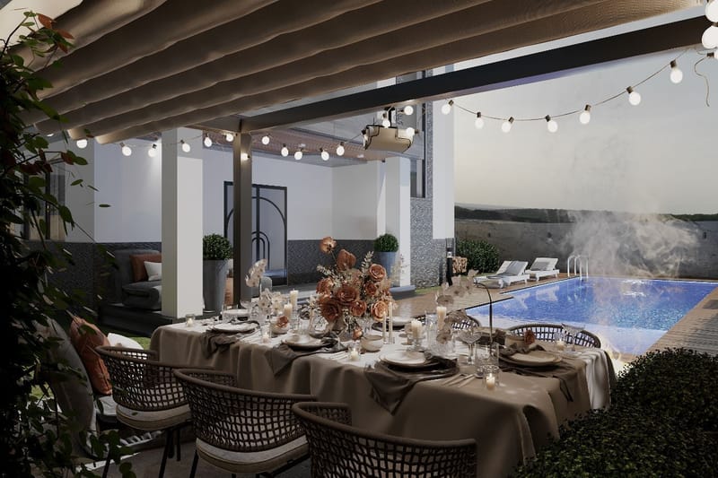 LANDSCAPE OF A PRIVATE HOUSE IN ORTACHALA