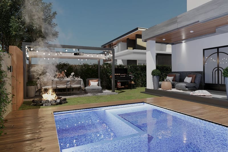 LANDSCAPE OF A PRIVATE HOUSE IN ORTACHALA