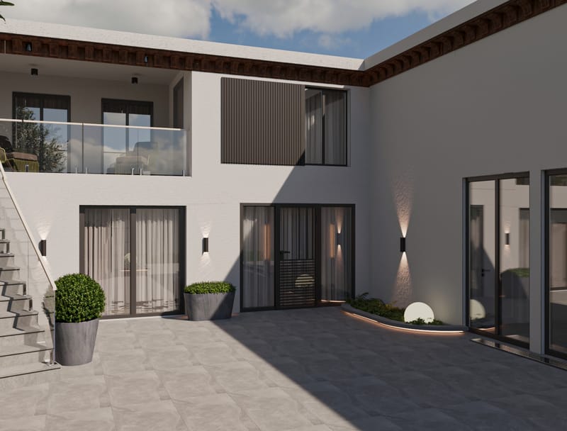 LANDSCAPE OF A PRIVATE HOUSE IN AVLABARI