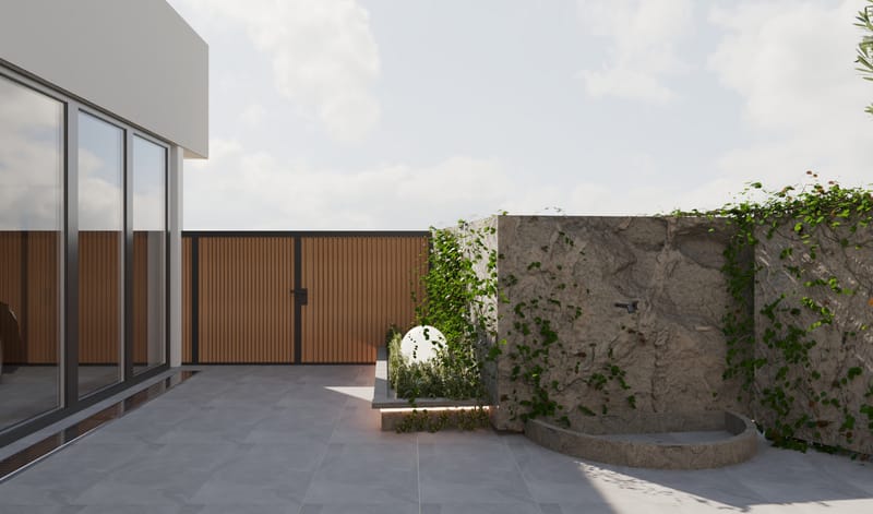 LANDSCAPE OF A PRIVATE HOUSE IN AVLABARI