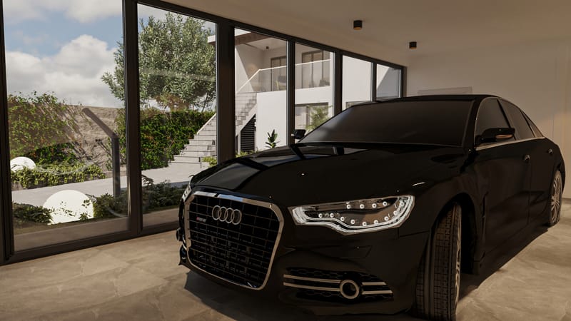 LANDSCAPE OF A PRIVATE HOUSE IN AVLABARI