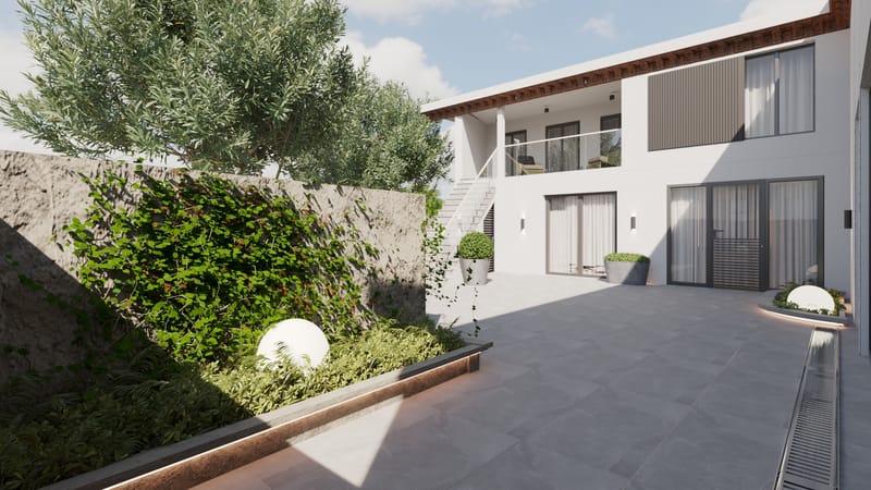 LANDSCAPE OF A PRIVATE HOUSE IN AVLABARI