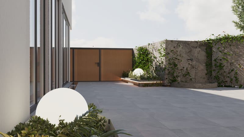 LANDSCAPE OF A PRIVATE HOUSE IN AVLABARI