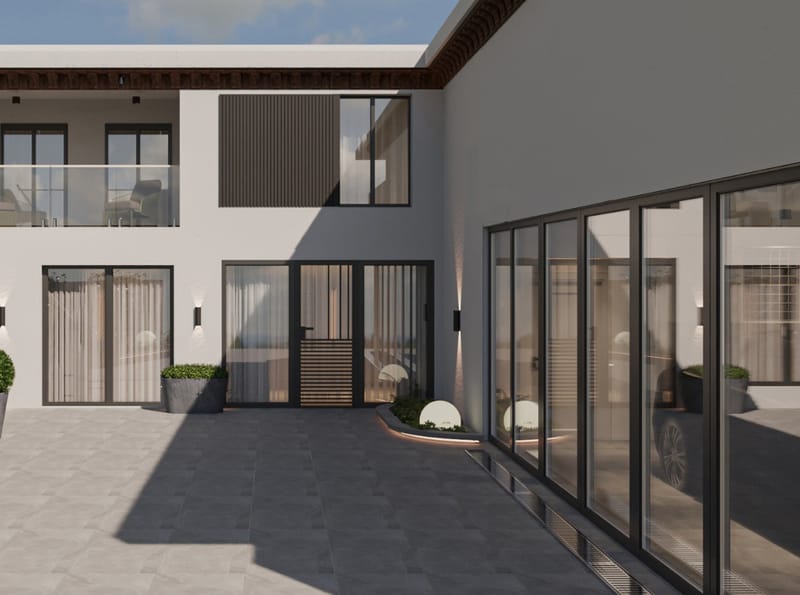 LANDSCAPE OF A PRIVATE HOUSE IN AVLABARI