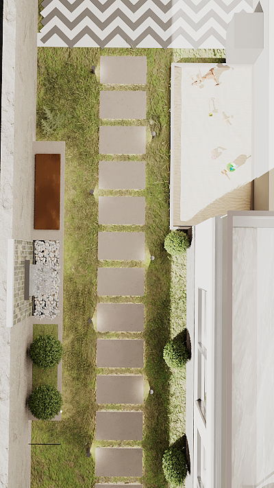 LANDSCAPE OF A PRIVATE HOUSE IN ORTACHALA