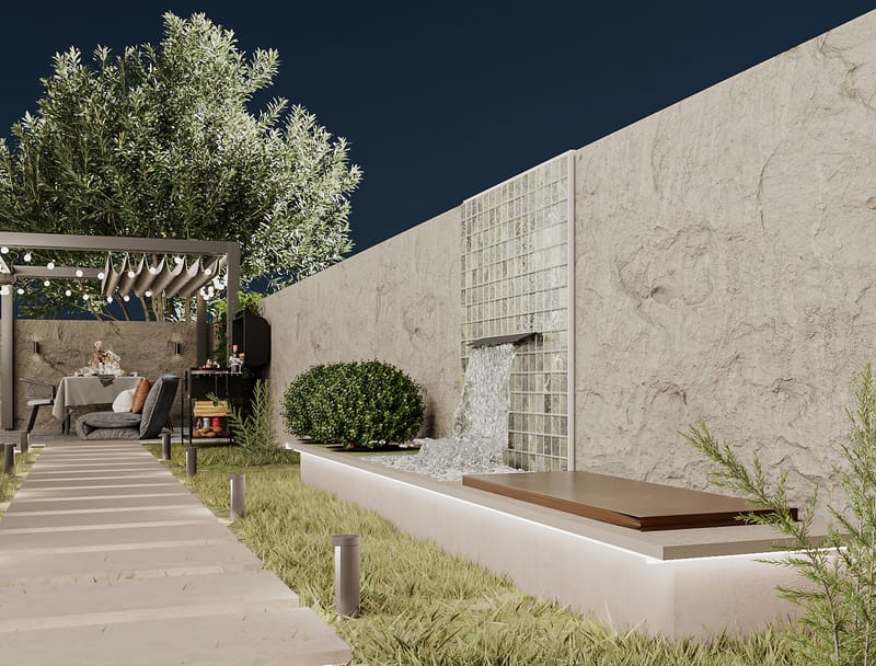 LANDSCAPE OF A PRIVATE HOUSE IN ORTACHALA