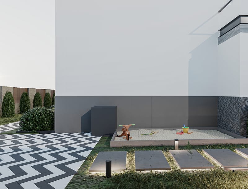 LANDSCAPE OF A PRIVATE HOUSE IN ORTACHALA