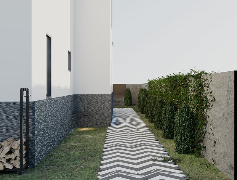 LANDSCAPE OF A PRIVATE HOUSE IN ORTACHALA