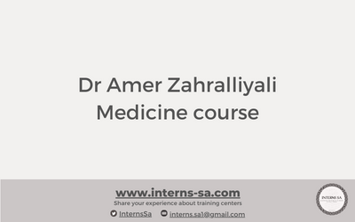 Dr Amer Zahralliyali Medicine course