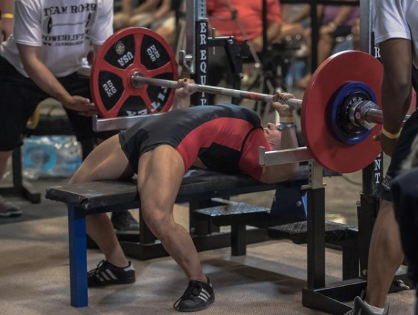 Use of sitting fitness equipment in gym