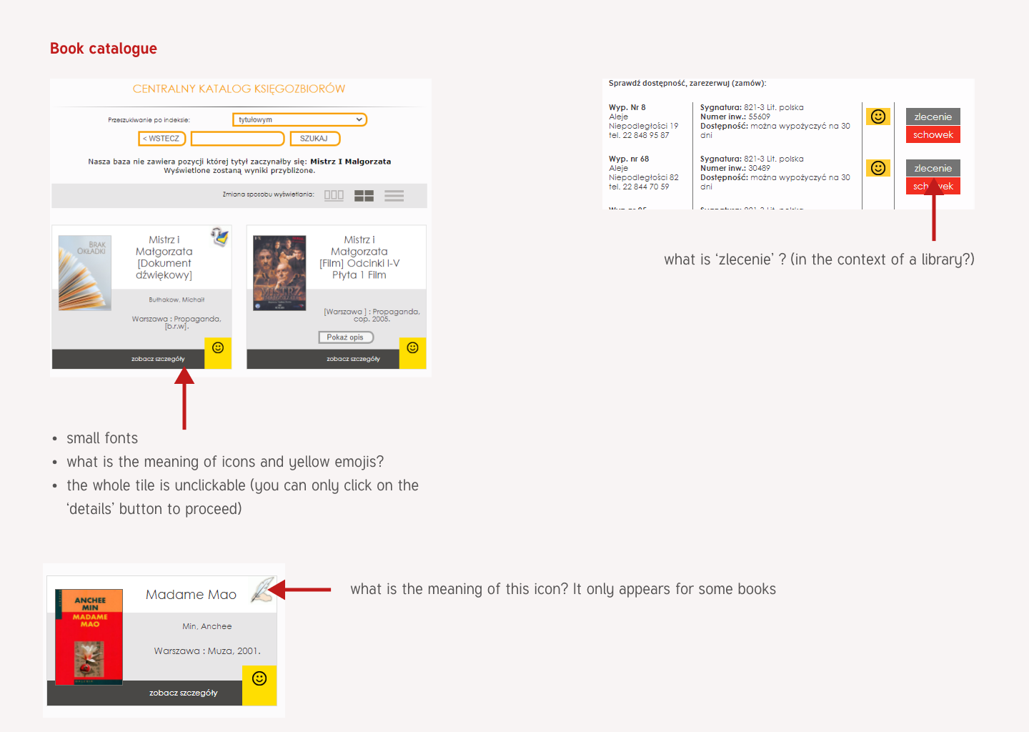 Mokotów Library on-line catalogue - redesign project