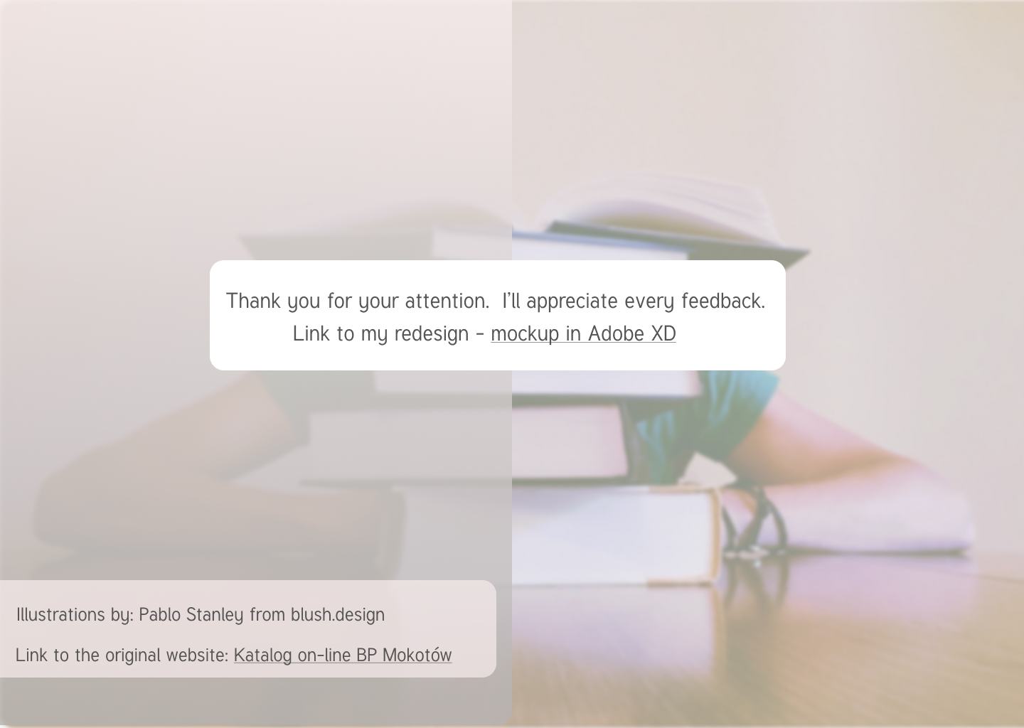 Mokotów Library on-line catalogue - redesign project