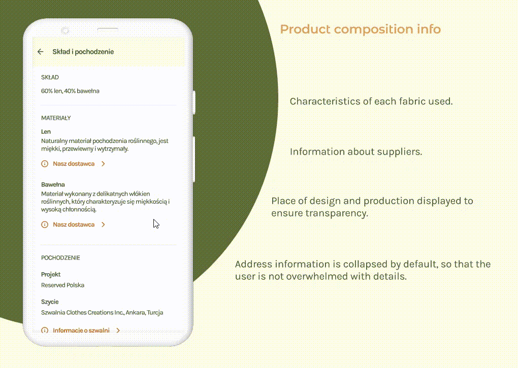Mobile e-commerce app - redesigned with AI