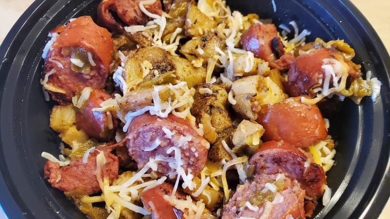 Spicy or Cajun Sausage Bowl