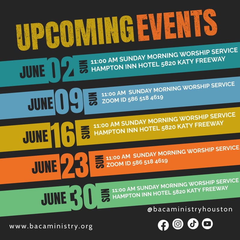 JUNE EVENTS
