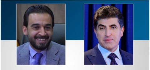 البارزاني والحلبوسي يتفقان على العمل المشترك لتجاوز الأزمات