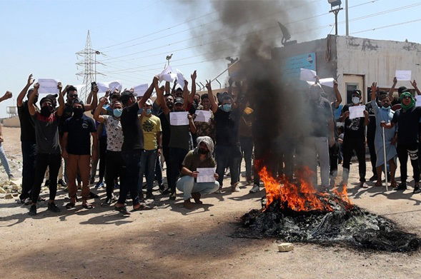 اغلاق محطة كهرباء "البصرة 400" من قبل أجراء ومتعاقدين