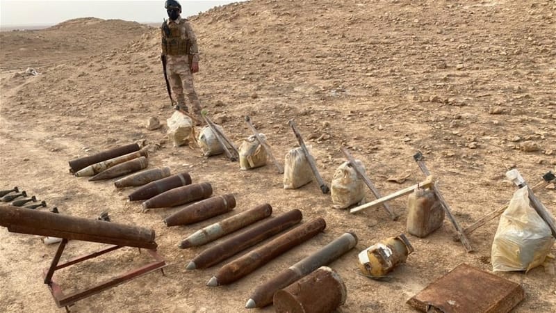 ضبط صواريخ كاتيوشا وعبوات ناسفة غربي الأنبار