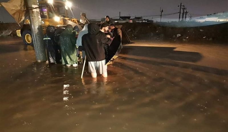 بالصور .. الأمطار تُغرق شوارع أربيل