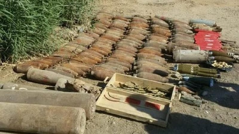 العثور على عتاد وقنابر هاون بعملية أمنية في كركوك