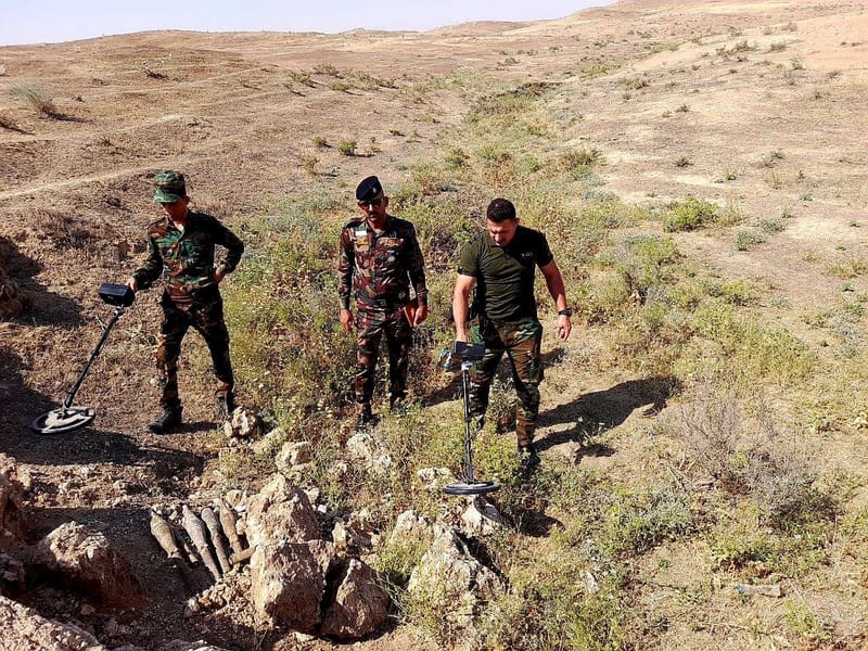 إبطال مفعول 6 صواريخ (RBG7) في محيط حقول القيارة النفطية