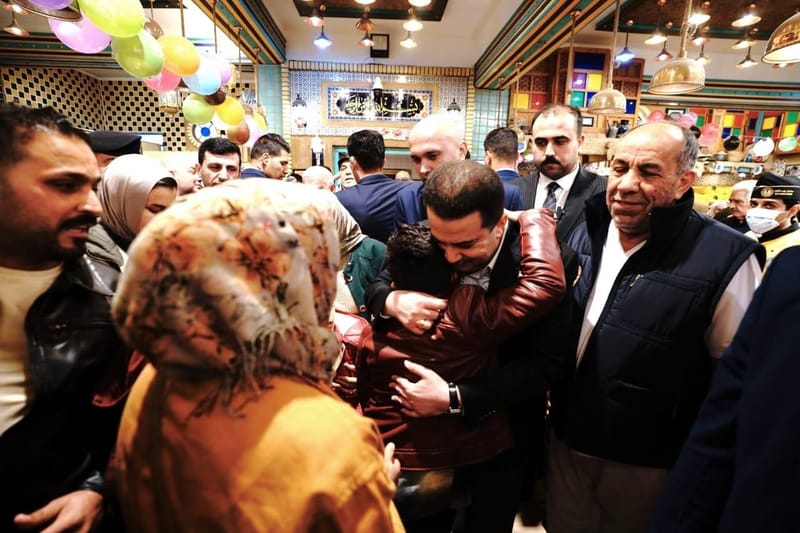 بالصور .. السوداني يتجول في العاصمة بغداد