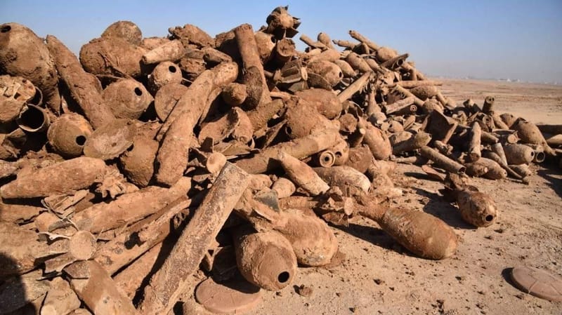 إزالة 7 آلاف صاروخ وعبوة في سهل نينوى