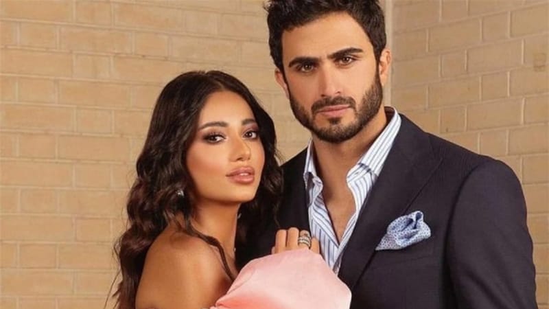 رحمة رياض تحتفل بعيد ميلاد زوجها ألكسندر بصورة مثيرة