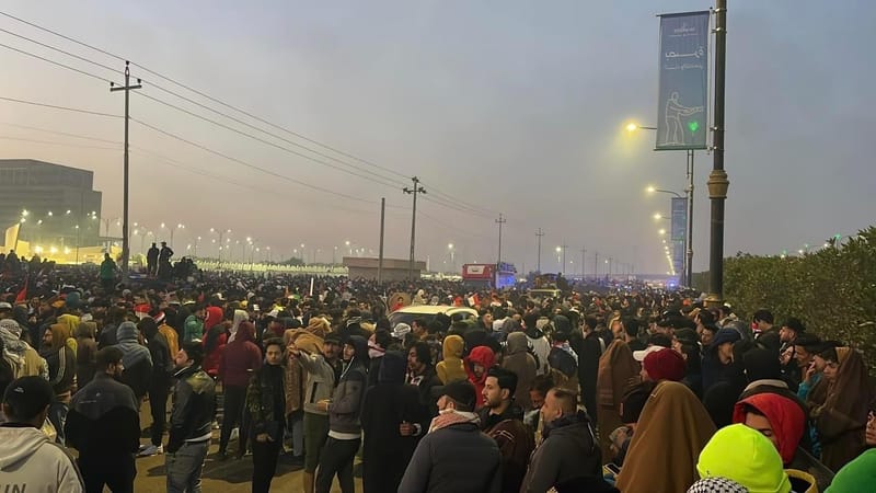 حالة وفاة إثر تدافع الجماهير قرب ملعب جذع النخلة في البصرة