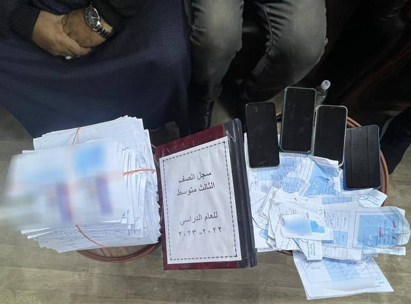 الإطاحة بشبكة لتزوير وتبديل الدفاتر الإمتحانية في بغداد