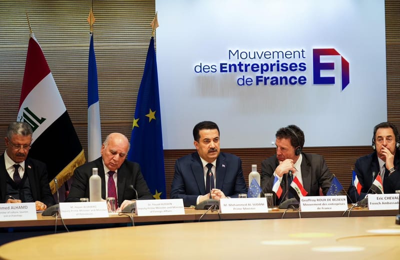 السوداني يعود الى بغداد بعد توقيعه "اتفاقاً استراتيجياً لأكثر من 50 مادة مع فرنسا