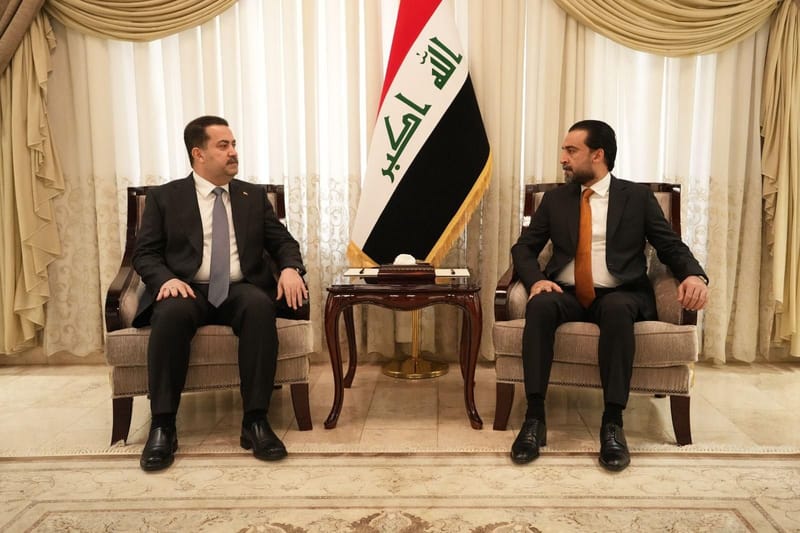 الحلبوسي والسوداني يؤكدان التعاون بين السلطتين التنفيذية والتشريعية