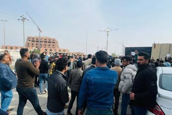 تطالب بتعديل الرواتب.. انطلاق تظاهرة وسط ذي قارتطالب بتعديل الرواتب