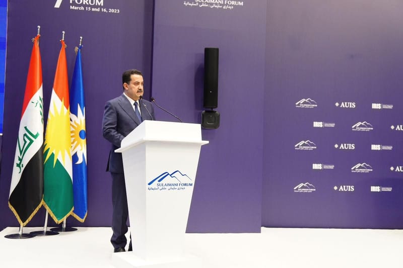 السوداني يوجه رسالة للغرب: لا يمكن للعراق أن يصطف بجانب محور ضد آخر