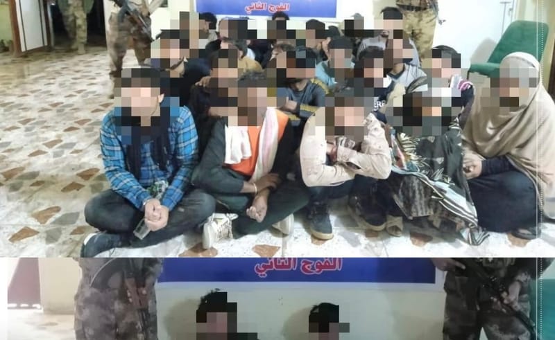 القبض على (32) متسللاً اجنبيا حاولوا اجتياز الحدود العراقية بصورة غير شرعية