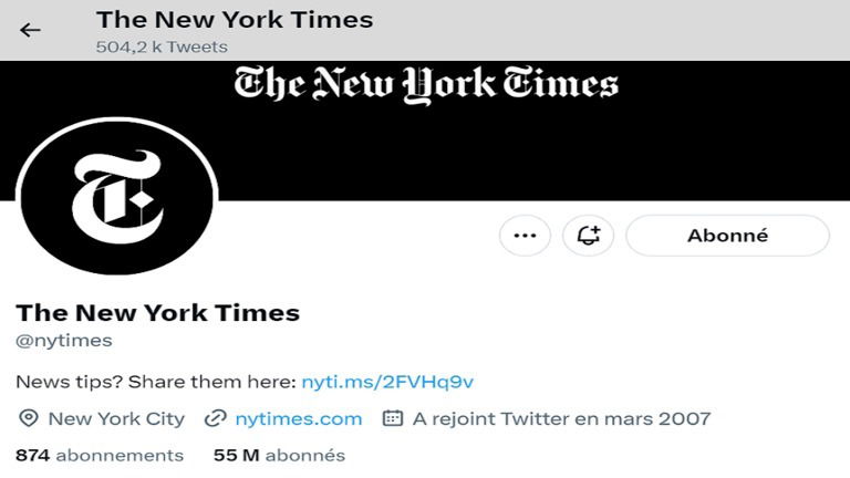 ماسك يسحب الشارة الزرقاء من "نيويورك تايمز"